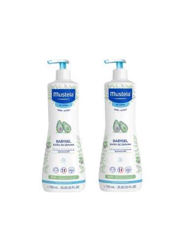 Mustela Babygel baño de espuma pack 2 unidades