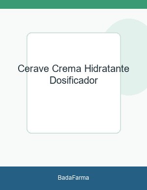 CeraVe: ▷ Crema hidratante [ con dosificador ]
